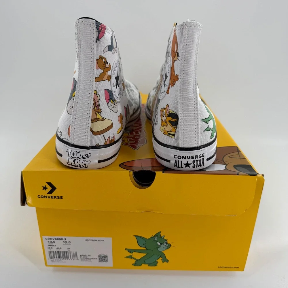 Converse x Tom & Jerry Shoes Mens US 11 White‎ Chuck Taylor All Star Hi A15112C - Picture 10 of 11
